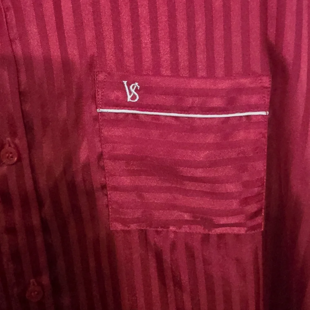 Vintage Victoria’s Secret Red Pajama Shirt Large - Picture 4 of 7